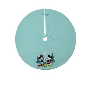 Disney 100th Anniversary Mickey & Minnie 48” Embroidered Christmas Tree Skirt